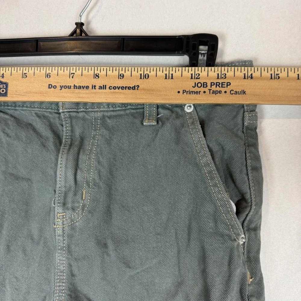 Old Navy Baggy Shorts Boys 14 Green Utility Carpenter Twill Pockets Casual